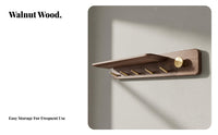 Wall-Mounted Rack with hangers Clutteropen Organization for Living Room, Families