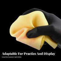 Double-Sided skin art Practice Sheet Large Size Blank skin art Practice Pad Realistic Feel Artificial Skin for Beginners, Beginner Artists, Art Training