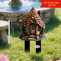 Fairy Tale Fairy House 2D Acrylic Garden Decoration