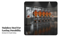 Rotating Turnout Gear Stand Rust-Resistant Firefighter Gear Rack High-Temperature Resistant Double-Sided Fire Suit Cabinet for Firefighters