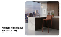 urban aesthetic Saddle Seat High Stool Modern Minimalist Design Counter Chair With supportive Support Seating Furniture Built-in Footrest for Bar Owners, Homeowners, Adults, Restaurant, Kitchen, Dining Area, Work Table