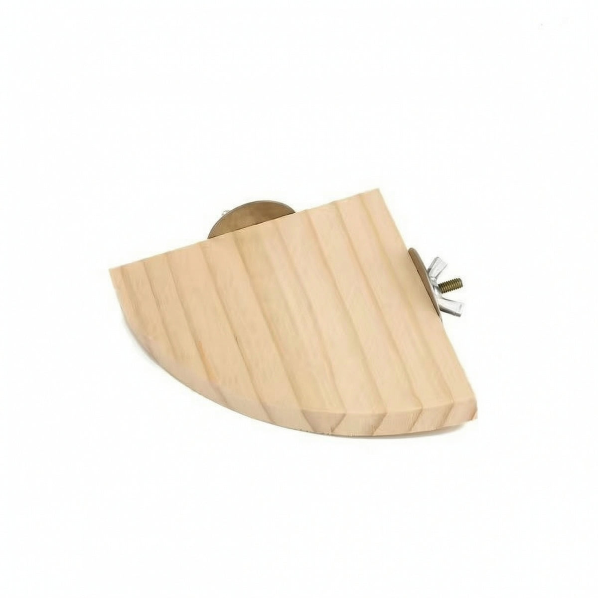 Unfinished Flat Bird Perch Natural Wooden Bird Perch Thick Cage Platform with Screw Wall-Mounted for Birds, Parrots