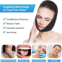Jaw Ice Pack Head Wrap for Facial Swelling and Tooth Pain Relief