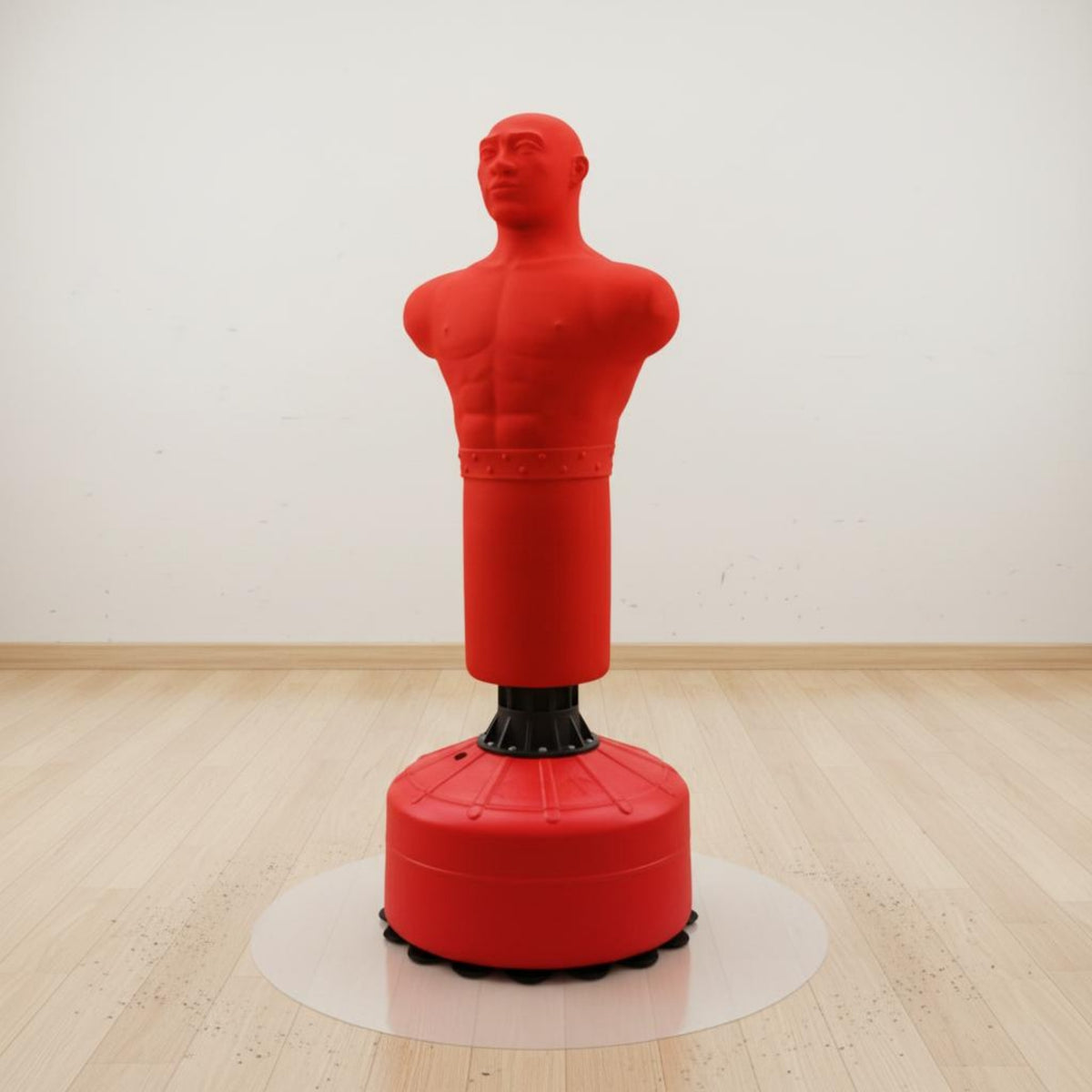 Torso-Form Punching Bag Black Connector Silicone Punching Bag Impact Absorbing Boxing Target