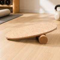 Balance Exercise Pilates Roller Type 360-Degree Rotation Maple Material Wooden Core Training Yoga Fitness