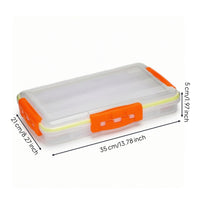 Angling Gear Box Resistant Fishing Accessory Organizer with Compartments Clear Fishing Tackle Box for Fishermen