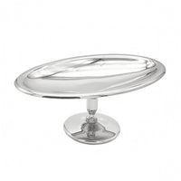 Pedestal Dessert Cup Shallow Bowl Stainless Steel Sundae Dish Reflective Surface Tableware