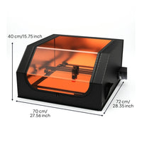 Enclosure with Exhaust Fan Foldable Shield Cover Easy to Install for Makers