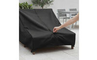 Waterproof Double Chaise Lounge Cover Heavy Duty Chaise Cover with Zipper Weatherproof Weather Resistant for Poolside, Backyard, Deck
