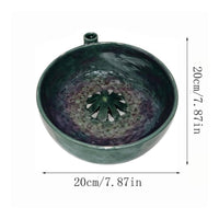 Fruit and Vegetable Basin Glazed Fruit Washer Bowl Round