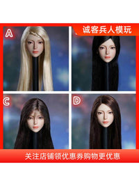 1/6兵人SDH030 女头雕- A B C D四款美女头雕