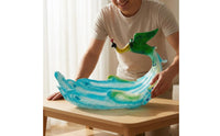 Peacock Fruit Tray Gift Idea Peacock Serving Tray Food Decorative Appetizer Plate for Seafood Display