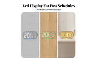 Clear Digital Clock with Lighted Base User-Friendly Alarm Clock with Nightlight Easy-to-Read Minimalist for Students, Heavy Sleepers, Nightstand, Bedroom, Desk, Office