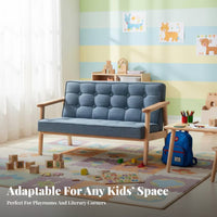 Padded Toddler Chair Soft and Comfortable Miniature Tufted Armchair for Toddlers