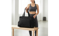 Travel Duffel Bag Organized Pockets Mother's Bag Removable Shoulder Strap for Moms, Women, Fitness