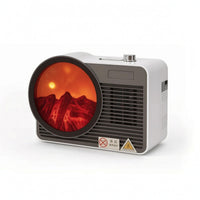 Mini Electric Fireplace Heater Quiet Desktop Fireplace Heater Compact for Office