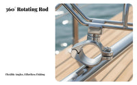 Stainless Steel Trolling Rod Holder Stainless Steel Boat Rod Holder Boating Accessory Rust Resistant