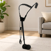 Padded Saxophone Shoulder Harness Black Adjustable Saxophone Harness Synthetic Leather Sax Shoulder Strap