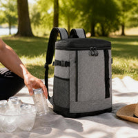 Portable Insulated Cooler Backpack for Outdoor Picnics and Food Storage