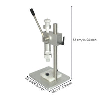 Bottle Sealer with Adjustable Press Head Bench-Top Bottle Sealing Machine Heavy-Duty Tool for Hobbyists, Home Production