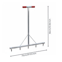 Onion Planting Fork Metal Five-Tine Planting Fork Sharp Tines Garden Cultivator