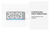 Easy-to-Read Digital LED Alarm Clock Lightweight Digital Clock with Weekday Display Large Tabletop for Students, Heavy Sleepers, Bedroom