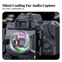 Easy Installation Semiconductor Camera Cooler Low Noise Operation Semiconductor Camera Cooler Lightweight for Footage Graphers