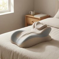 Prone-Sleeping Pillow Textile Cover Memory Foam Reading Pillow Polyester Spandex
