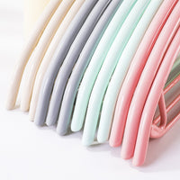 Yutong Semicircle Anti-Slip Plastic-Coated Clothes Hanger, No Trace, Thickened, Household, Wholesale