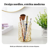 Nordic Design Stationery Holder Wrought Iron Design Metal Wire Writing