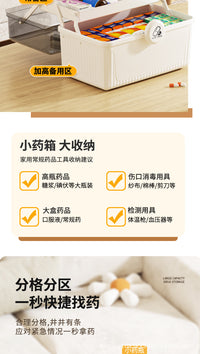 Drawer-Type Large-Capacity Medicine Box, Multi-Layer Transparent Storage Organizer for Home and Student Dormitory