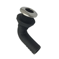 Black Nylon Elbow Outlet, Multiple Sizes, Bilge Drain, Marine Water Filler, Boat Parts