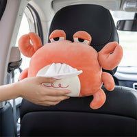 Car Tissue Holder with Strap Soft Tissue Dispenser for Passengers