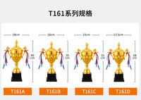 Metal Trophy Customizable for Graduation and Events 23-90cm Height Options