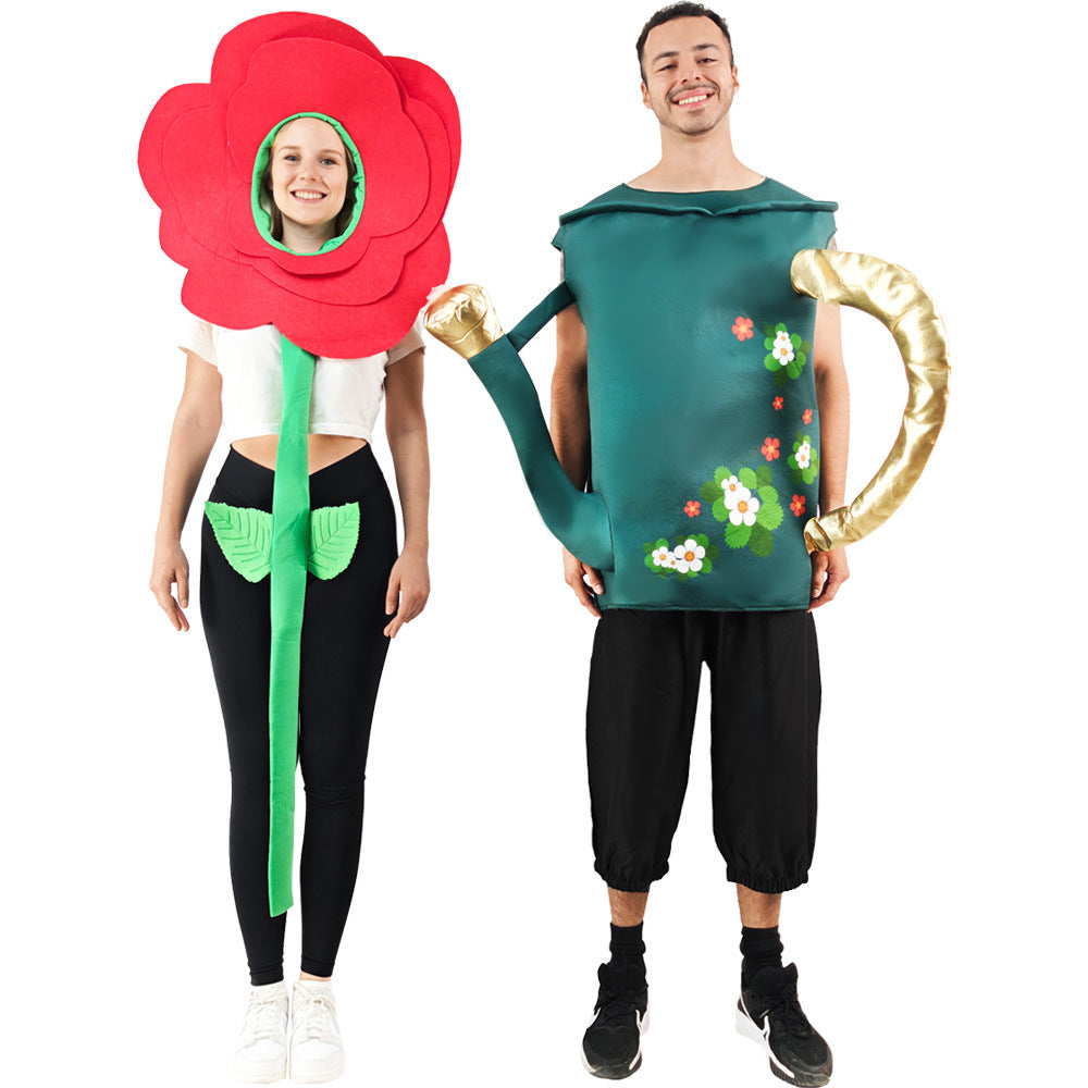 Halloween Flower Kettle Costume Set for Stage Performances