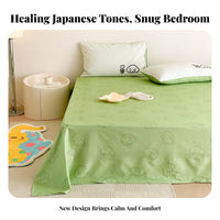 4 Pieces 4-Piece Dog Print Bedclothes Japanese aesthetic Duvet Cover Set for Teens