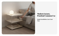 C-curve designd accentuating Table Light Luxury Nightstand Modern Design for distant Workers