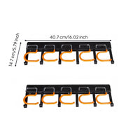 2 Pieces Garden Tool Hanger Metal Broom and Rack Sturdy for Workshop