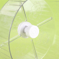Silent Hamster Wheel with Stand, 21cm Diameter PVC Material Running Wheel for Small Pet Activity, Habitat Accessory for Hamster Cage Use