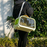 Rigid Pet Carrier Bag and Cat Travel Box, PP Material Cat Carrier, Extra Stable Cat Travel Bag for Outdoor, Airline Approved Pet Carrier