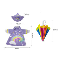Goose Raincoat Set Outdoor Goose Costume with Umbrella Easy to Wear for Yard