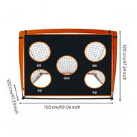 Soccer Scoring Net 420D Oxford Material Soccer Target Net Football Practice for Beginners, Kids, Outdoor Training, Backyard