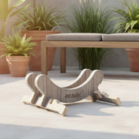 Folding Wooden Cycle Parking Stand Sturdy Bike Stand with Rubber Edging Long-Lasting Parking Rack Eco-Friendly for Cyclists, Garage