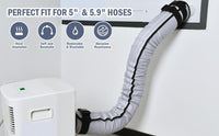Air Conditioner Pipe Insulation Sleeve for 5 and 5.9 Inch Diameter