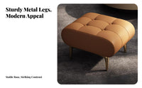 Upholstered Ottoman Modern Minimalist Design cumulus-inspiredShaped Ottoman for Homeowners