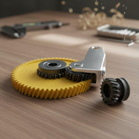 Helical Gear Filament Feeder Kit Wear Resistant Printer Filament Feeder Upgrade Kit Smooth Hardened Steel Double Drive Gears