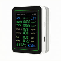 Home Gadget Rectangular Portable Air Quality Monitor Real-Time