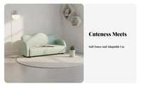 Plush Character Seat Cute Cartoon Design Upholstered Mini Sofa Long-Lasting Construction Easy to Clean for Preschoolers