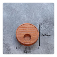 Beverage Stand Base Wooden Espresso Tool Holder Coffee Filter Organizer Station with Natural Grain and Compact Shape Suitable for Home Workplace Cafe