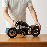 Metal Motorcycle Model Handmade Vintage Motorcycle Model Detailed Duplicate
